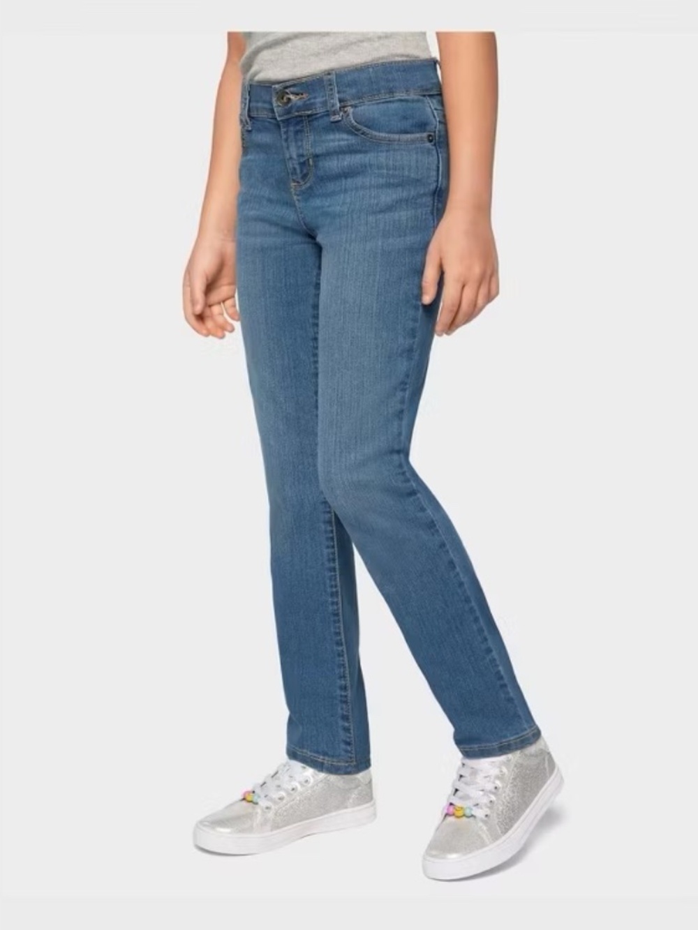 The Children's Place girls Basic Skinny Jeans pants, True Indigo Single, 12 US